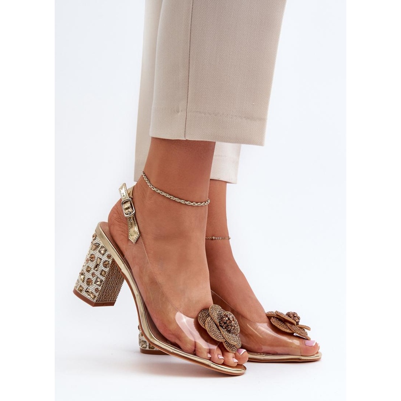 Step in style Sandaalit Malli S.Barski MR38-356 Kulta - Astu tyyliin keltainen 1