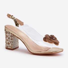 Step in style Sandaalit Malli S.Barski MR38-356 Kulta - Astu tyyliin keltainen 2