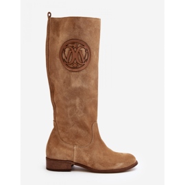 Step in style Saappaat Malli Zazoo 3367/2 Beige Suede - Astu tyyliin 2