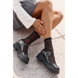 Naisten patakengät Black Lakier -soljella musta 1