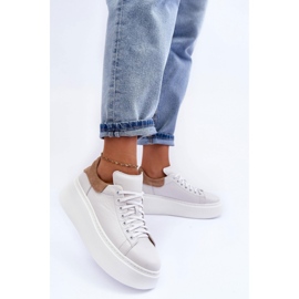 Lemar Urheilukengät massiivisella alustalla, valkoinen/cappuccino 2