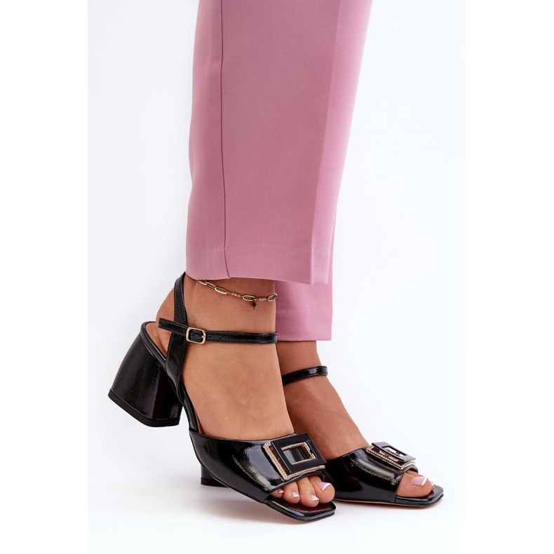 S.Barski Tyylikkäät patentoidut korkokengät musta 1