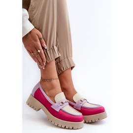 Zazoo Beige naisten mokasiinit monivärinen 1