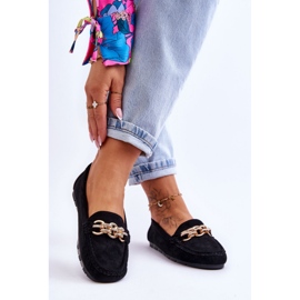 Naisten mokkanahkaiset mokkasiinit, mustat 1