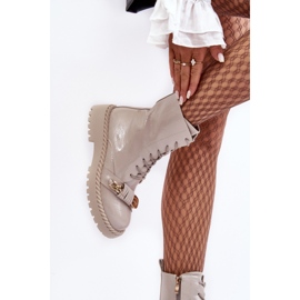 Step in style Saappaat Malli Da MR870-67 Vaaleanharmaa Lakka - Astu tyyliin 2