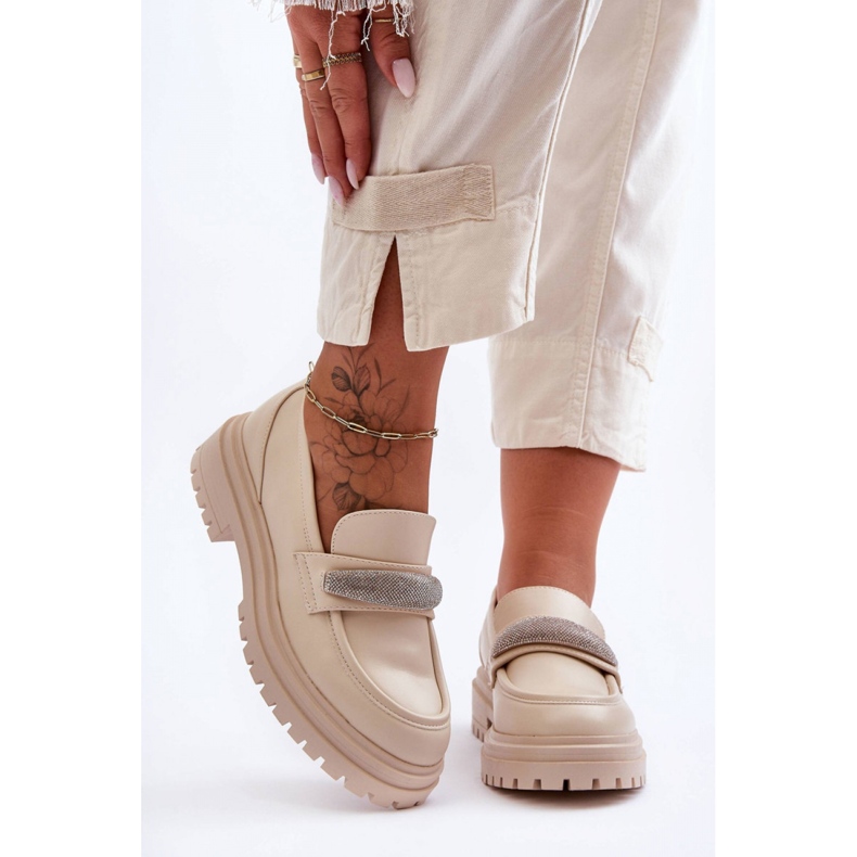 Step in style Mokasiinit Malli Aricka 7961 Beige - Astu tyyliin 1
