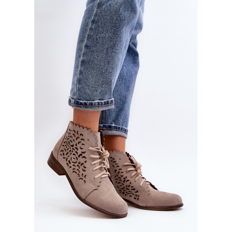Step in style Saappaat Malli Zazoo 2871/024 Beige - Astu tyyliin 1