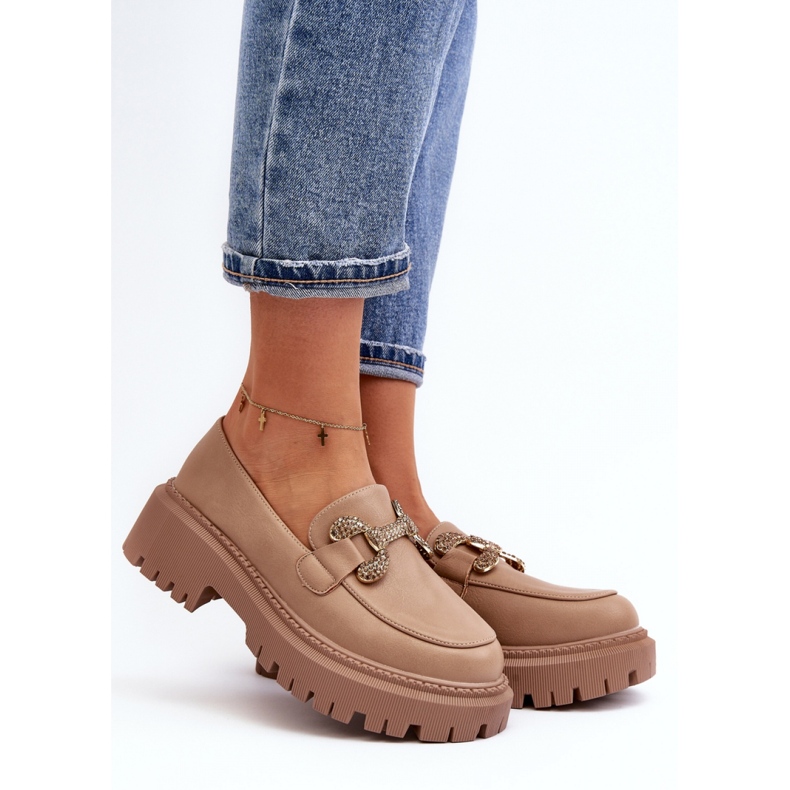 Step in style Mokasiinit Malli Gargi H8-309 Tumma beige - Astu tyyliin 1