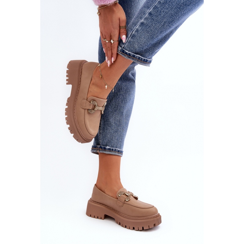 Step in style Mokasiinit Malli Gargi H8-309 Tumma beige - Astu tyyliin 2