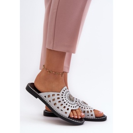 Step in style Sandaalivarvastossut Malli Ebirena RMR2266-4 Hopea - Astu tyyliin harmaa 1