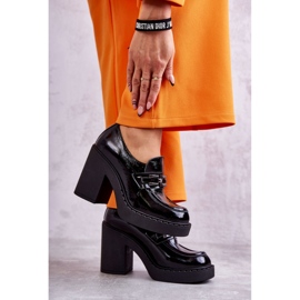 Step in style Kengät Malli Jaime 20116 Black Lakier - Astu tyyliin musta 1