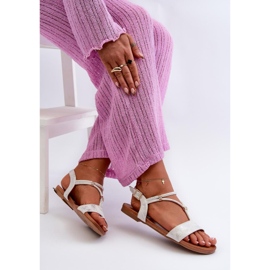 Step in style Sandaalit Malli S.Barski KV27-010 Valkoinen/Hopea - Astu tyyliin 1