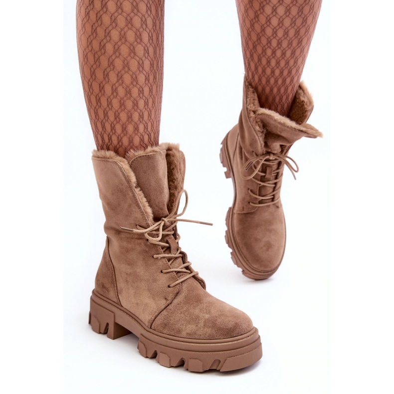 Step in style Workers Model Frendo DA96P Tummanbeige mokkanahka - Astu tyyliin 1