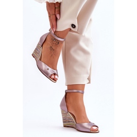 Step in style Sandaalit Malli Laura Messi 2603/783 Hopea - Astu tyyliin harmaa 1