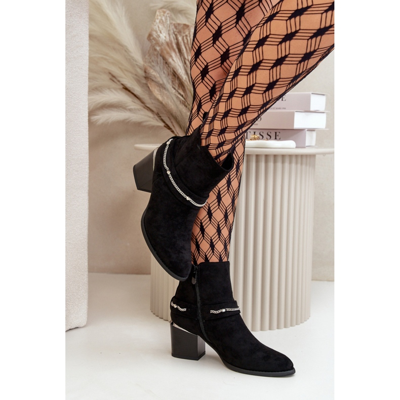 Step in style Saappaat Malli Hanalen NS356 Musta - Astu tyyliin 1