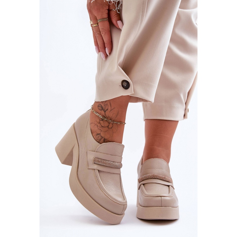 Step in style Kengät Malli Gelanor 20157 Beige Nahka - Astu tyylillä 1