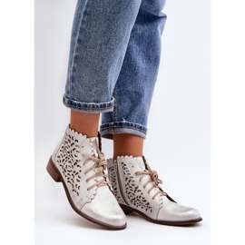 Step in style Saappaat Malli Zazoo 2871/005 Hopea - Astu tyyliin harmaa 1