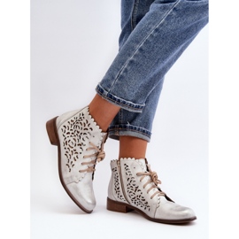 Step in style Saappaat Malli Zazoo 2871/005 Hopea - Astu tyyliin harmaa 2