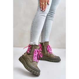 Step in style Saappaat Malli Edidda 24BT26-7378 Leopard/Vihreä - Astu tyyliin 1