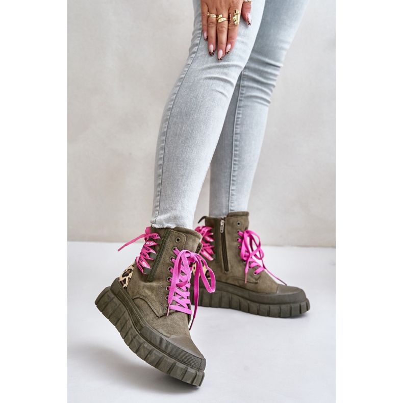 Step in style Saappaat Malli Edidda 24BT26-7378 Leopard/Vihreä - Astu tyyliin 1