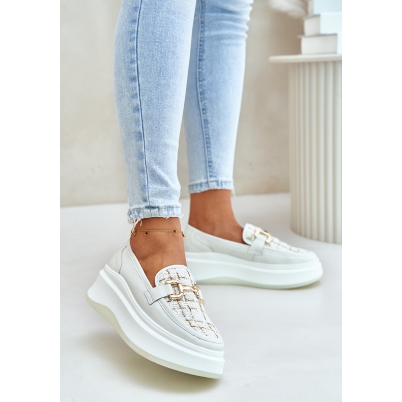 Step in style Mokasiinit Malli Vinceza 89105 Vaalea beige - Astu tyyliin 1