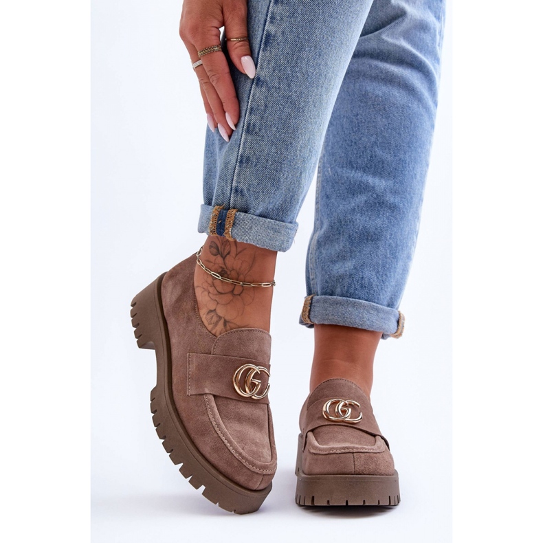 Step in style Kengät Malli Rosefalls 20153 Tummanbeige mokkanahka - Astu tyyliin 1