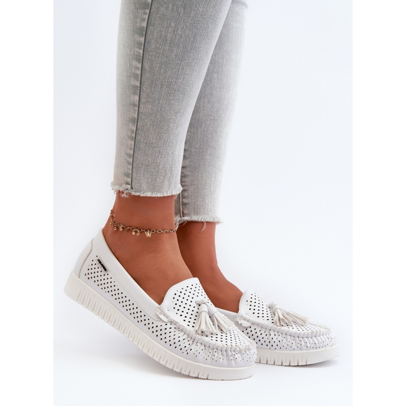 Step in style Mokasiinit Malli Tinami HH503-9 Valkoinen - Astu tyyliin 1