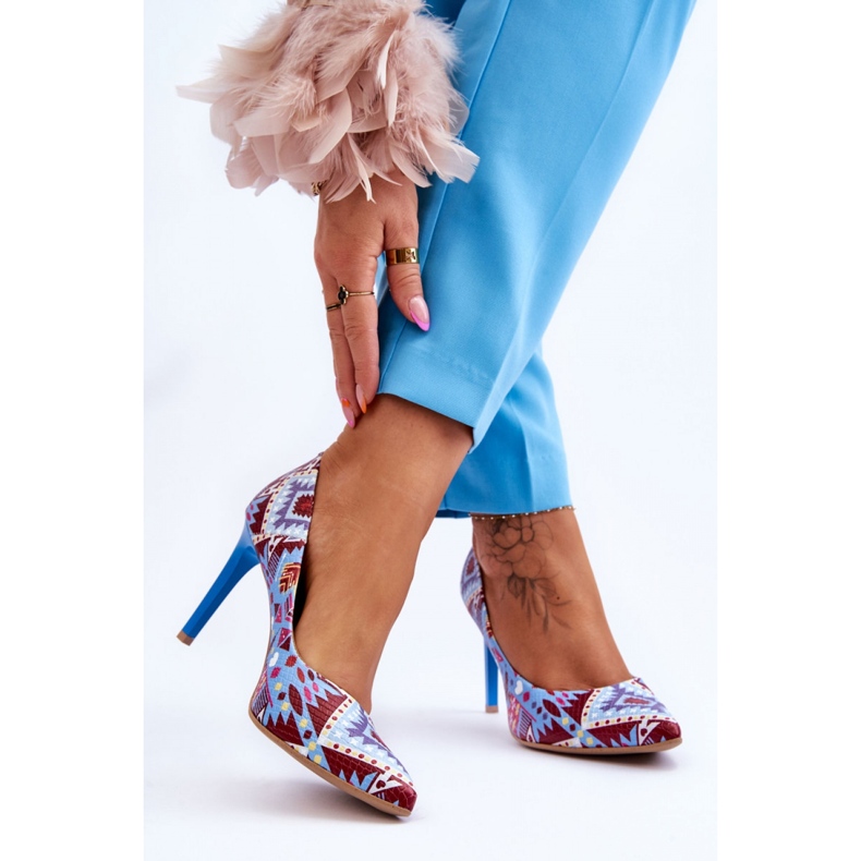 Step in style Korkokengät Malli Lewski Shoes 2659 Sininen/Punainen - Astu tyyliin monivärinen 1