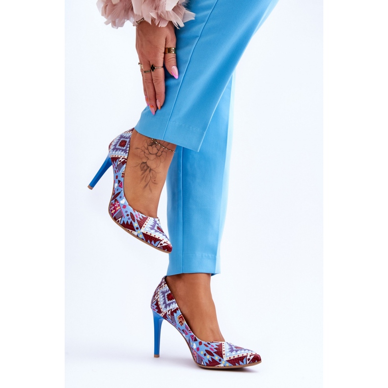 Step in style Korkokengät Malli Lewski Shoes 2659 Sininen/Punainen - Astu tyyliin monivärinen 2