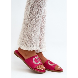 Step in style Sandaalivarvastossut Malli S.Barski KV27-052 Fuchsia - Astu tyyliin vaaleanpunainen 1