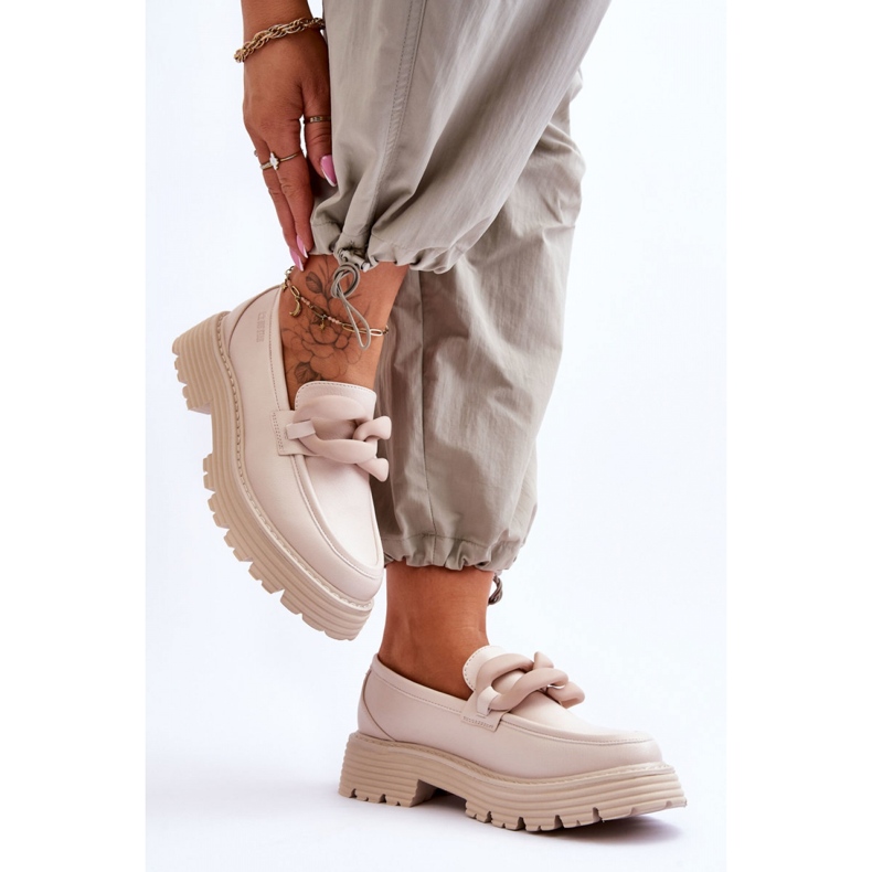 Step in style Mokasiinit Malli Big Star LL274581 Beige - Astu tyyliin 1