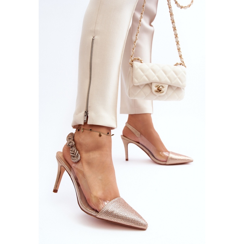 Step in style Malli Da MR1966-11 Champagne-korkokengät - Astu tyyliin beige 1