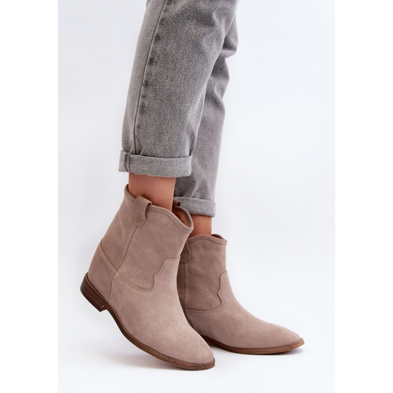 Step in style Saappaat Malli Zazoo 2326/024 Beige Suede - Astu tyyliin 1