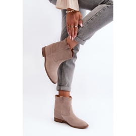 Step in style Saappaat Malli Zazoo 2326/024 Beige Suede - Astu tyyliin 2