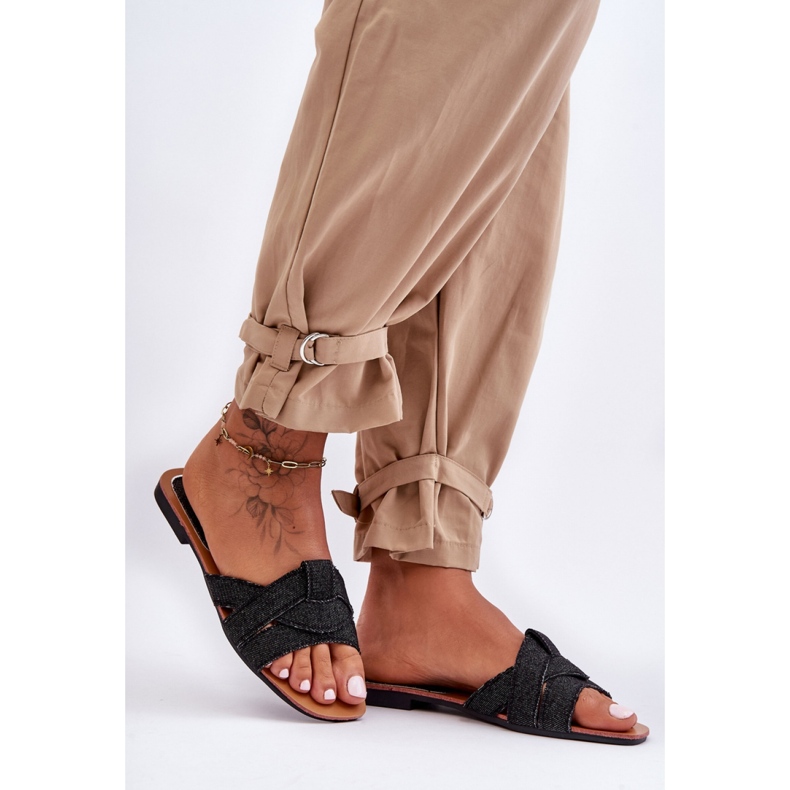 Step in style Sandaalivarvastossut Malli Aversa W-112 Musta - Astu tyyliin 2