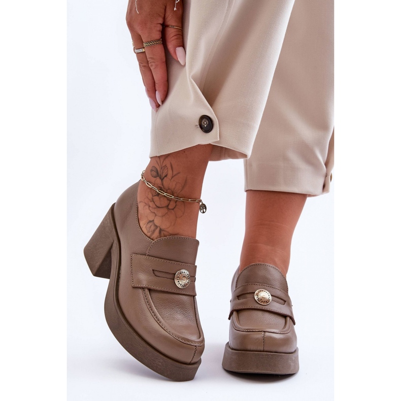 Step in style Kengät Malli Dunadia 20148 Tummanbeige Nahka - Astu tyyliin 1