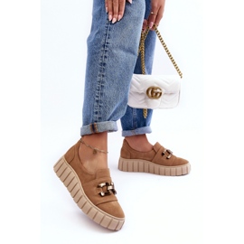 Step in style Kengät Malli Lewski 3398 Dark Beige - Astu tyyliin 1