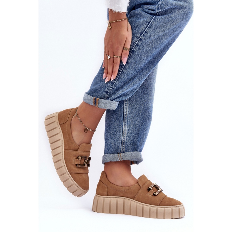 Step in style Kengät Malli Lewski 3398 Dark Beige - Astu tyyliin 2