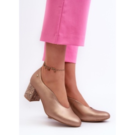 Step in style Pumput Malli Maciejka 06422-25 Gold - Astu tyyliin keltainen 1