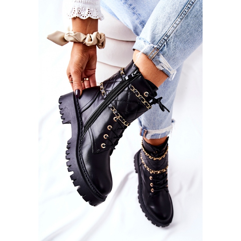 Step in style Työntekijän saappaat Malli Caleanor H21-71 Blk Black - Astu tyyliin musta 2