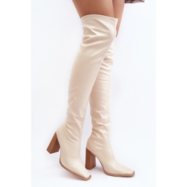 Step in style Saappaat Malli Orcella 6028 Beige - Astu tyyliin 1