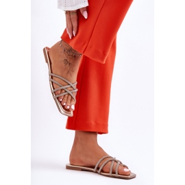 Step in style Sandaalivarvastossut Malli Leomi 5628-2 CLA-1 Gold - Astu tyyliin keltainen 1