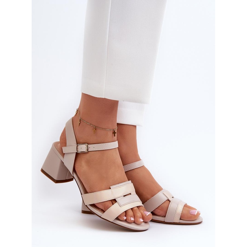 Step in style Sandaalit Malli Sergio Leone SK894 Beige - Astu tyyliin 1