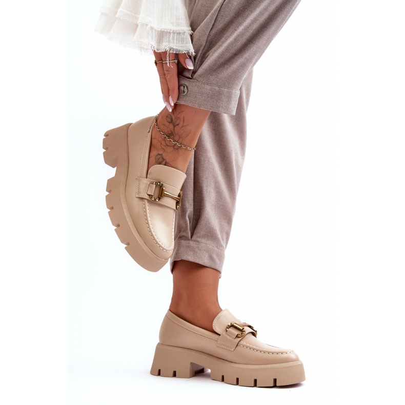 Step in style Kengät Malli Peuria 2644-2 Beige Nahka - Astu tyyliin 2