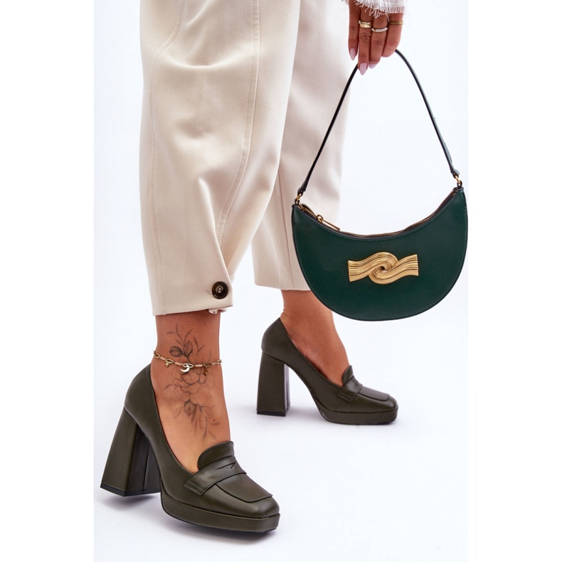 Step in style Pumput Malli Alisa M046 Vihreä - Astu tyyliin 1