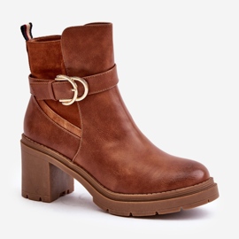 Step in style Saappaat Malli Inabelle M767 Camel - Astu tyyliin ruskea 2