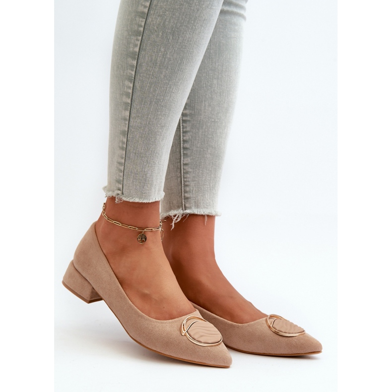 Step in style Pumput Malli S.Barski KV27-037 Beige - Astu tyyliin 1