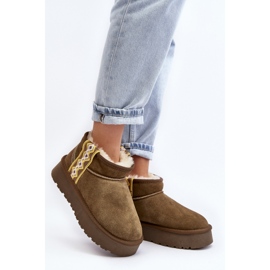 Step in style Lumikengät Malli Vebissat W5829 Vihreä - Astu tyyliin 1