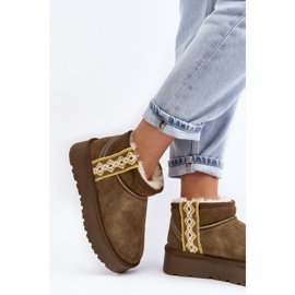 Step in style Lumikengät Malli Vebissat W5829 Vihreä - Astu tyyliin 2