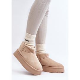 Step in style Lumikengät Malli Caliksa UA-1855 Beige - Astu tyyliin 1